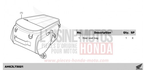 KIT,RR SEAT BAG CB750AS de 2025